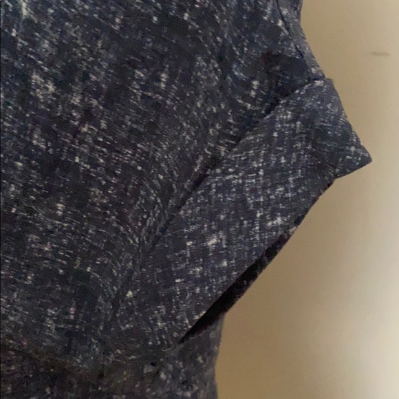 Theory Blue Printed Blouse sz M - Picture 3 of 4